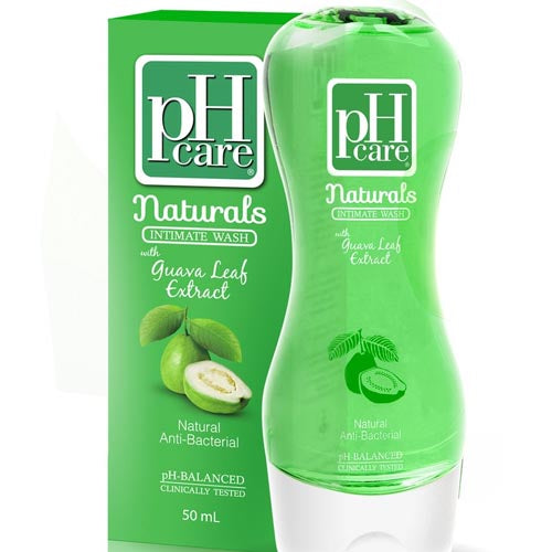 pH Care – Naturals – Intimate Wash – with Guava Leaf Extract – Natural AntiBacterial – 150 ML