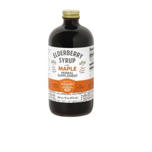 Seattle Elderberry Syrup with Maple Bottles – 6 x 16oz