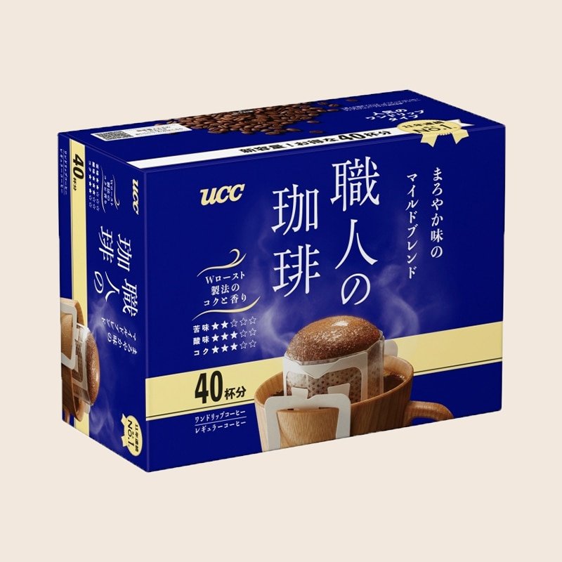 UCC Meister’s Drip Coffee Bags Mild Blend 40 Count
