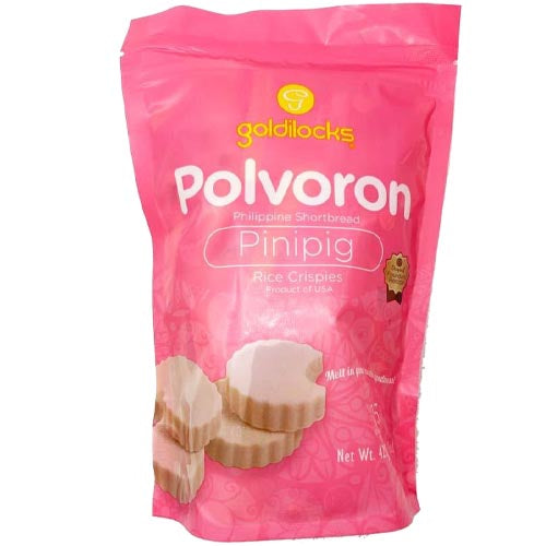 Goldilocks – Polvoron – Pinipig (Rice Crispies) – Philippine Shortbread – 15 Pieces – 420 G