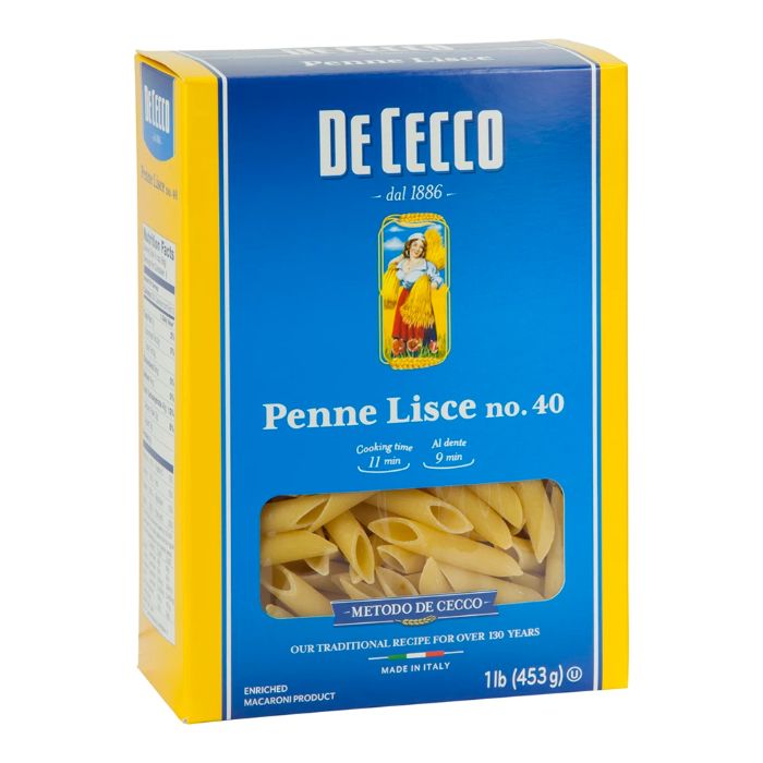 De Cecco – Penne Lisce Pasta, 16 Oz (Pack Of 12)
