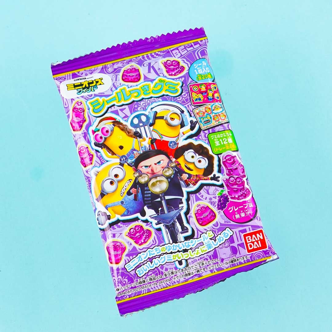 Minions Fever Gummy With Sticker – Grape