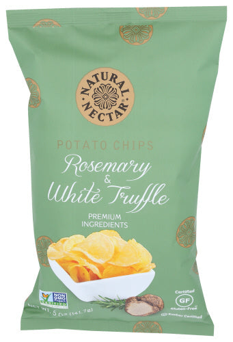 Natural Nectar – Rosemary Truffle Potato Chips 5 Oz – Pack Of 9
