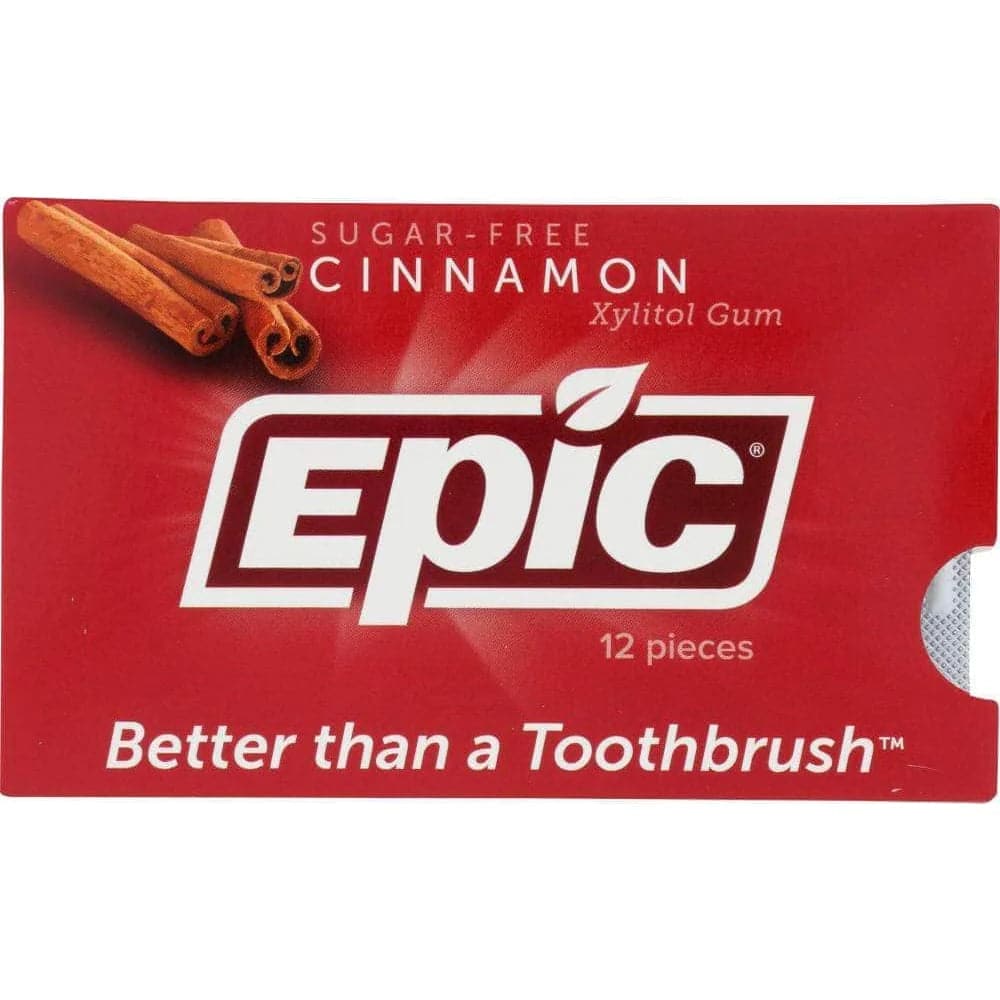Epic Dental – Cinnamon Xylitol Gum for Teeth – 12 Piece