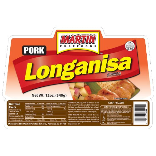 Martin Purefoods – Pork Longanisa – 12 OZ