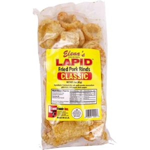 Elena’s Original Lapid – Fried Pork Rinds – Classic – 85 G
