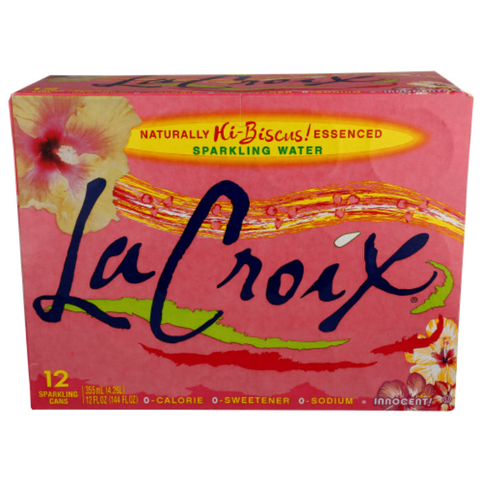 La Croix – Sparkling Water Hibiscus, 144 fl oz (12-Pack) | Pack of 2