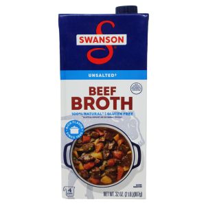 Swanson’s Unsalted Beef Broth – 32oz.
