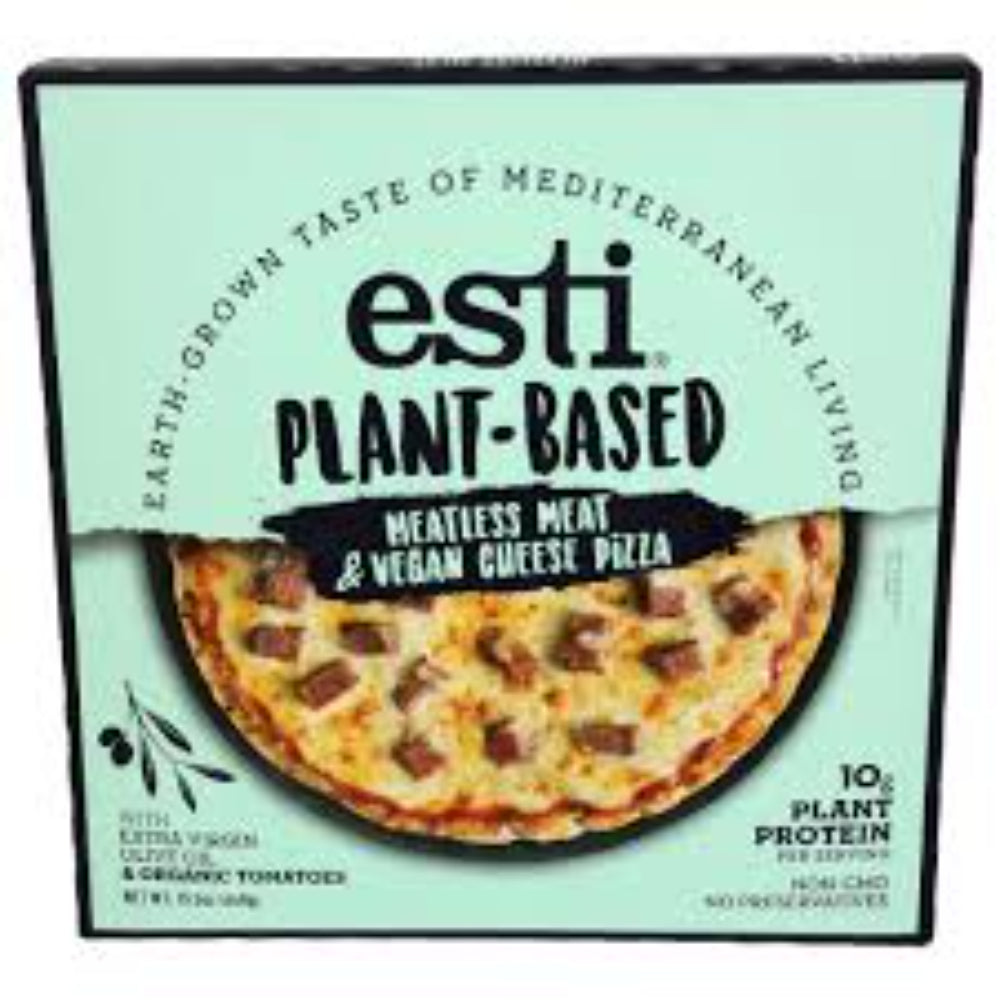 Esti – Plant Based Meatless Meat and Vegan Cheese Pizza, 15.5 Oz (Pack