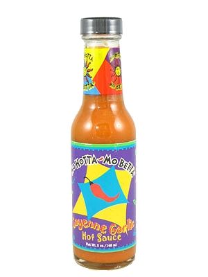 Mo Hotta Mo Betta Cayenne Garlic Hot Sauce, 5oz.