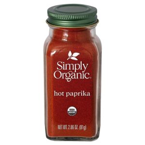 Simply Organic – Paprika Hot, 2.86 Oz – Pack of 6