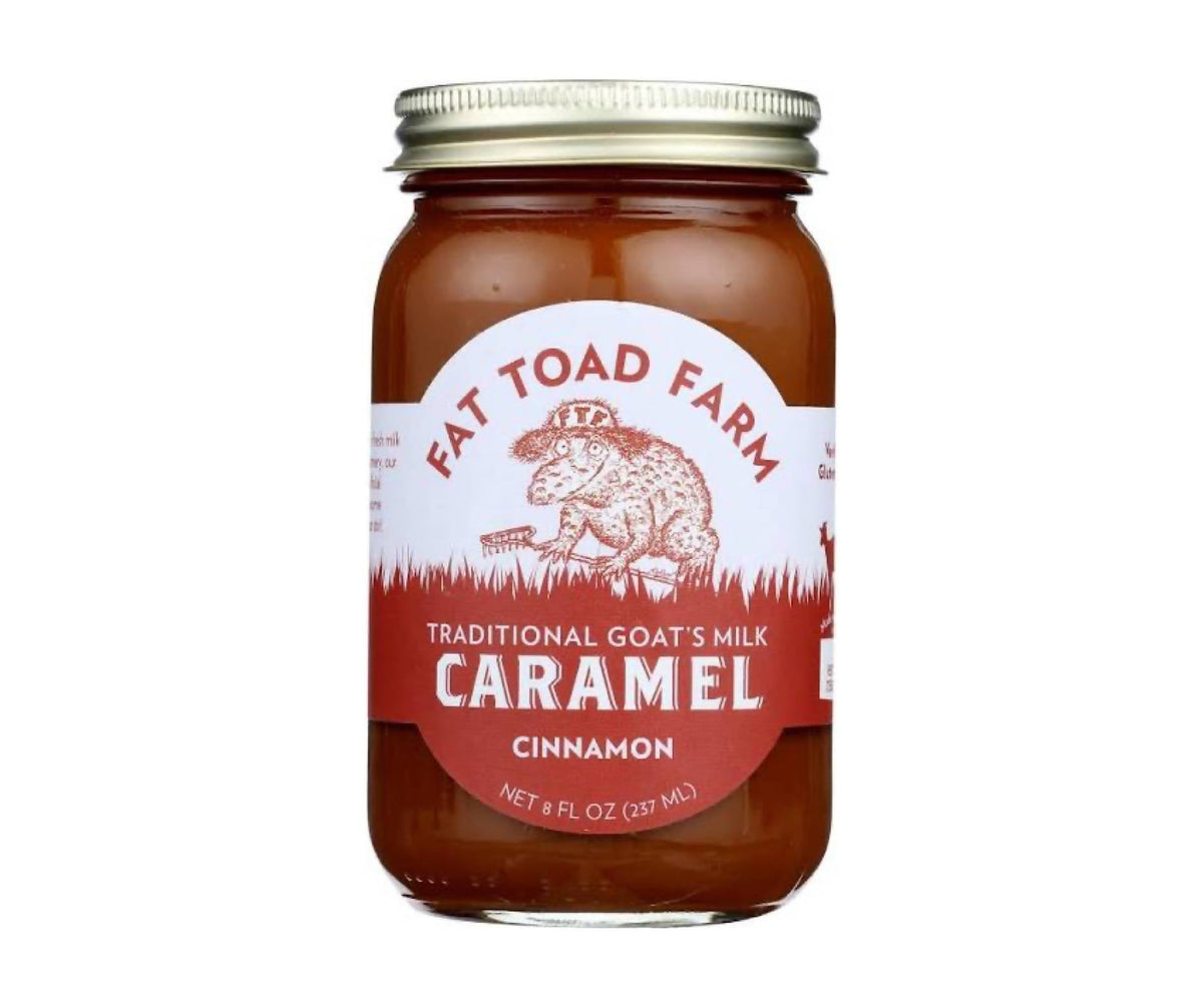 Fat Toad Farm Cinnamon Goat’s Milk Caramel Jars – 12 x 8oz