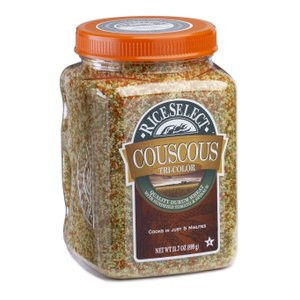 Rice Select Couscous Tri Color Pasta, 26.5 oz Jar