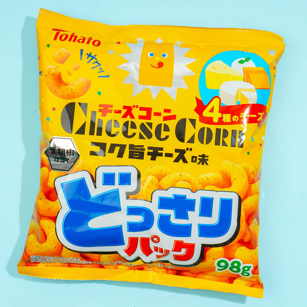 Tohato Cheese Corn Large Pack – 4-Cheese & Black Pepper