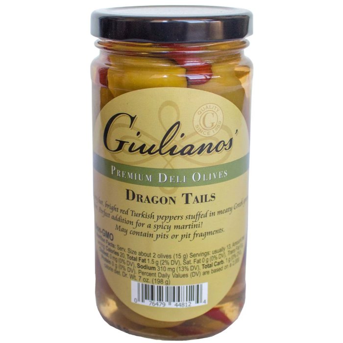 Giuliano – Olive Deli Dragon Tails, 6.5 Oz | Pack Of 6