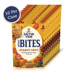 Sattva Vida NEW – Peanut Envy Energy Bites, 2pack (10 per case)