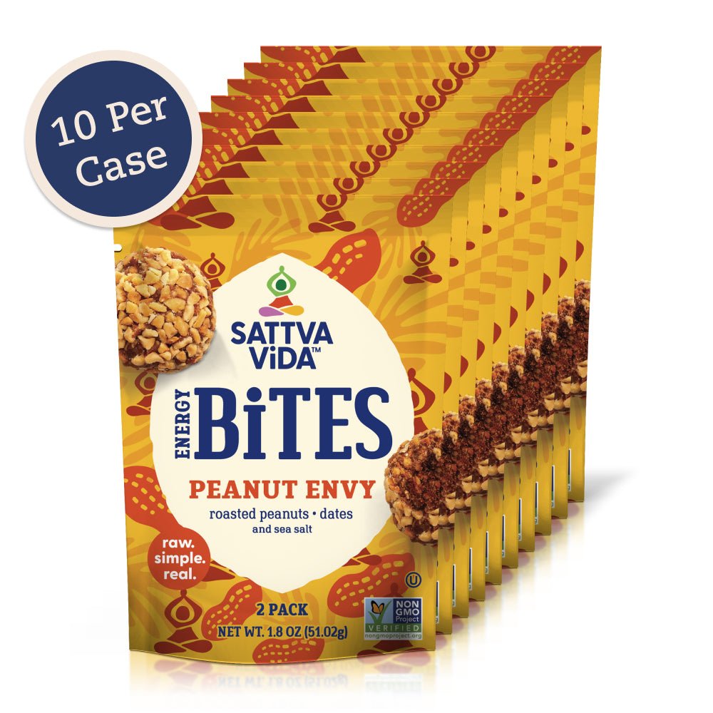 Sattva Vida NEW – Peanut Envy Energy Bites, 2pack (10 per case)