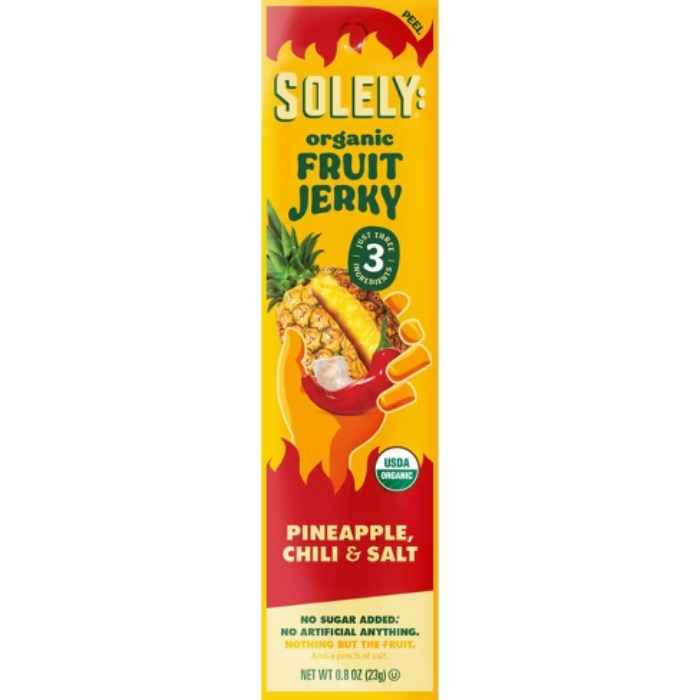 Solely – Pineapple Chili Fruit Jerky, 0.8 Oz (Pack of 12)