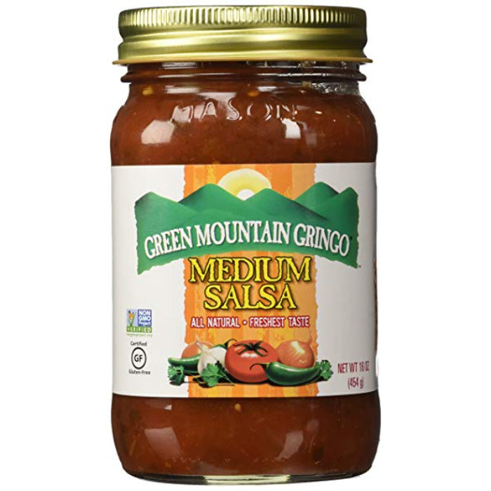 GREEN MOUNTAIN – GRINGO SALSA MEDIUM 16 OZ – Pack of 6