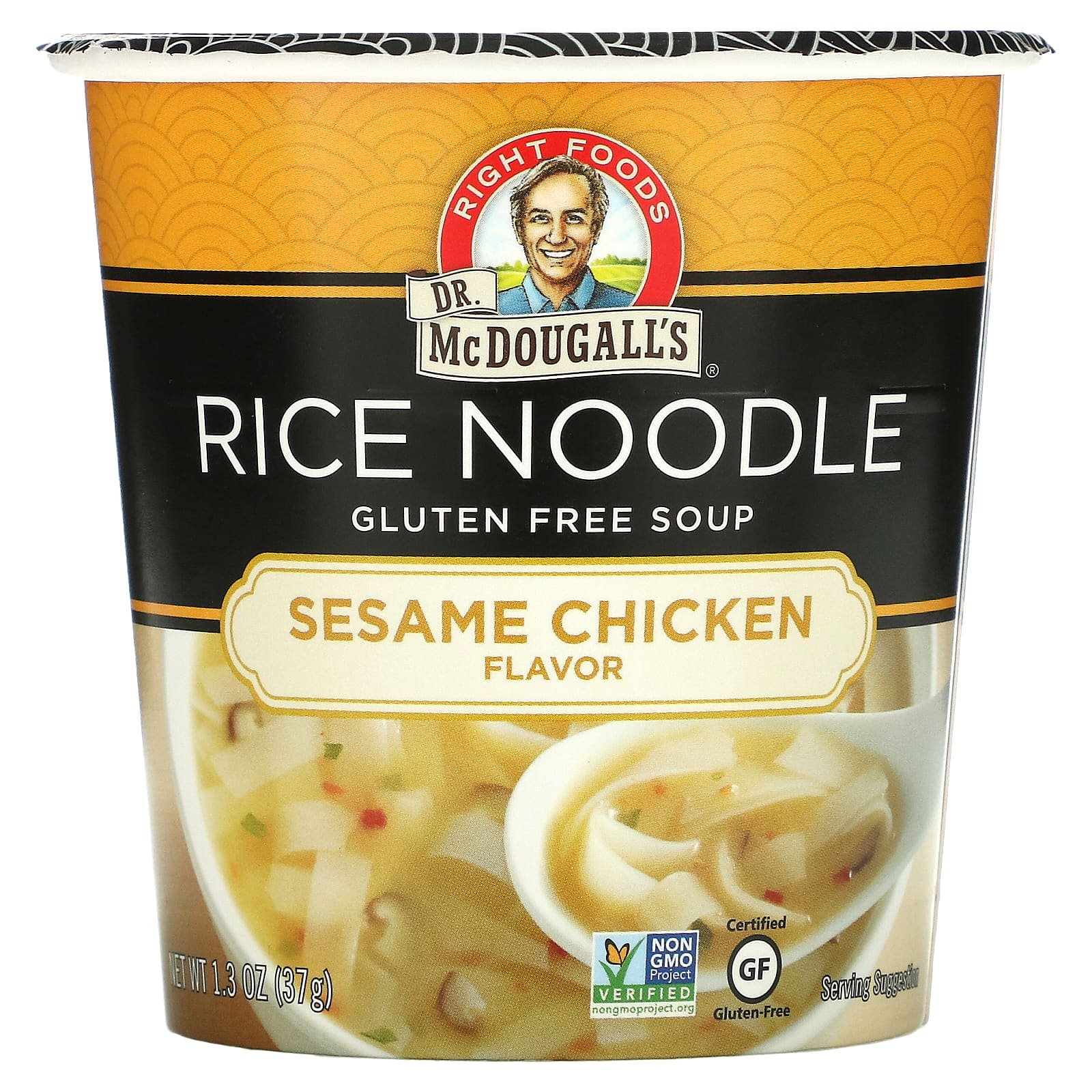 Rice Noodle Soup with Sesame Chicken | Dr. McDougall’s