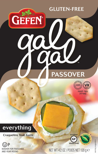 Gefen Gal Gal Passover Crackers Everything, 4.2 oz