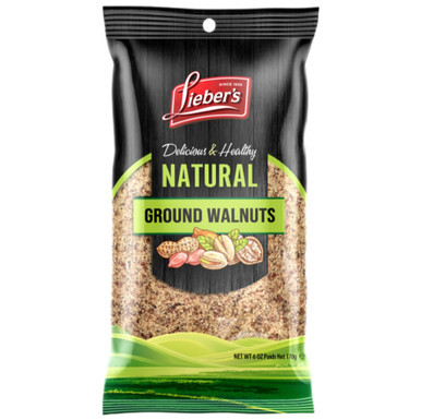 Lieber’s Natural Ground Walnuts, Kosher for Passover, 6 oz