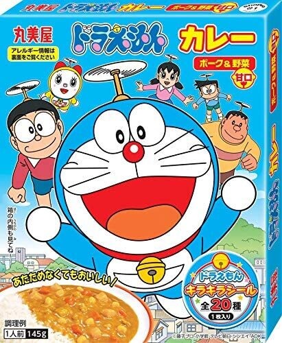 Marumiya”Doraemon Instant Curry” Pork & Vegetables, w/ a Sticker, 145g