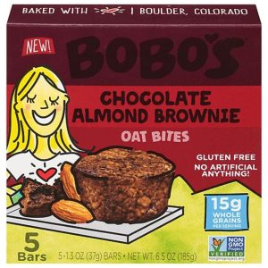 Bobo’s – Gluten Free Oat Bites Chocolate Almond Brownie, 6.5 OZ – Pack
