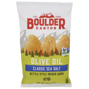 Boulder Canyon – Kettle Cooked Potato Chips Olive Oil Sea Salt, 5 oz