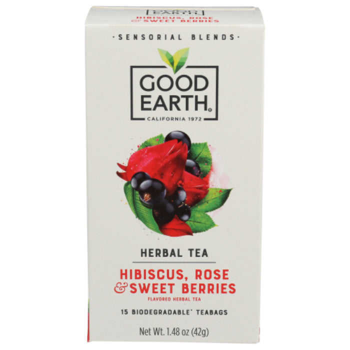 Good Earth – Sensorial Berry Rose Tea, 15 Bags | Pack of 5