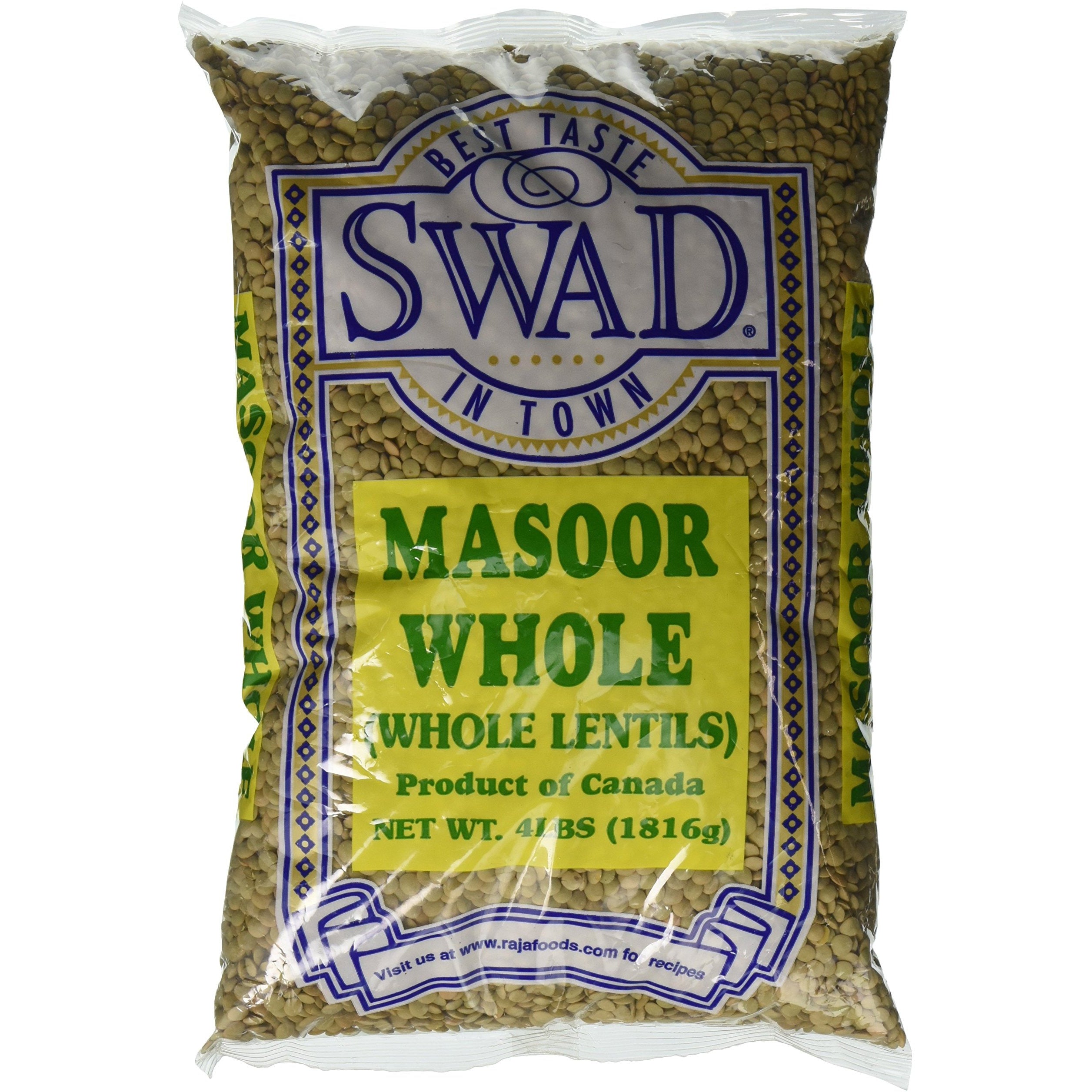 Swad Masoor Whole (Whole Lentls) 2Lbs