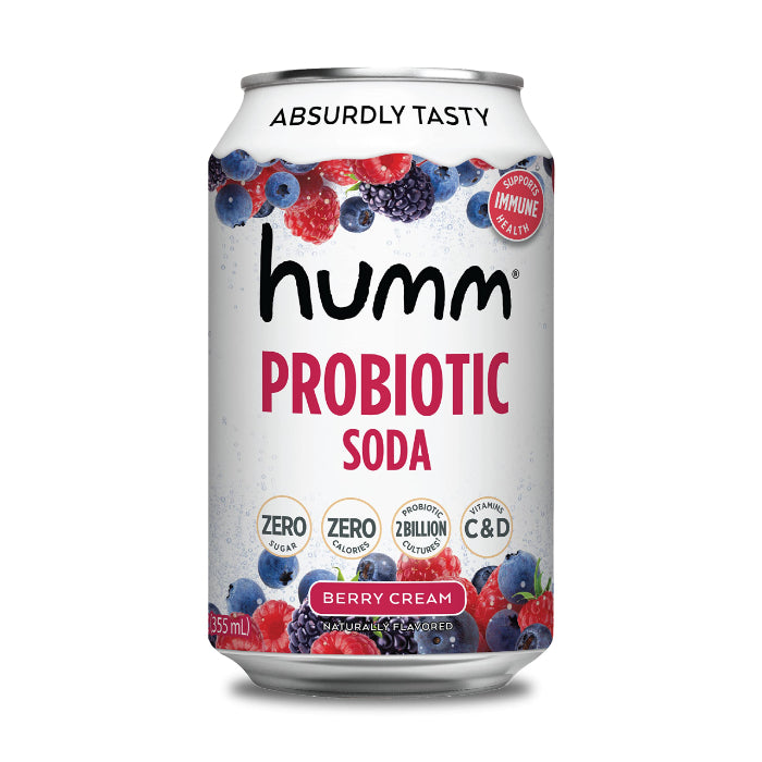 Humm – Soda Probiotic Berry Cream 12 Fo – (Pack of 6)