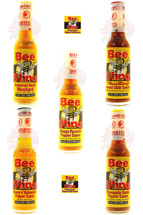 Bee Sting Hot Sauces Complete Gift Set, 5/5oz.