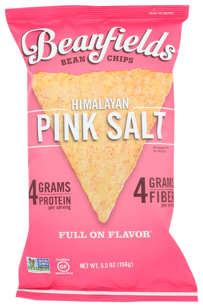 Beanfields – Himalayan Pink Salt Bean Chips, 5.5oz | Pack of 6