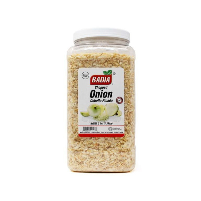 Badia – Onion Flakes Chopped, 3 Lb – Pack of 4