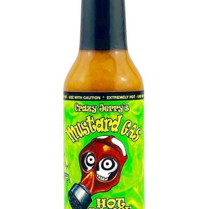 Crazy Jerry’s Mustard Gas Hot Sauce, 4oz.