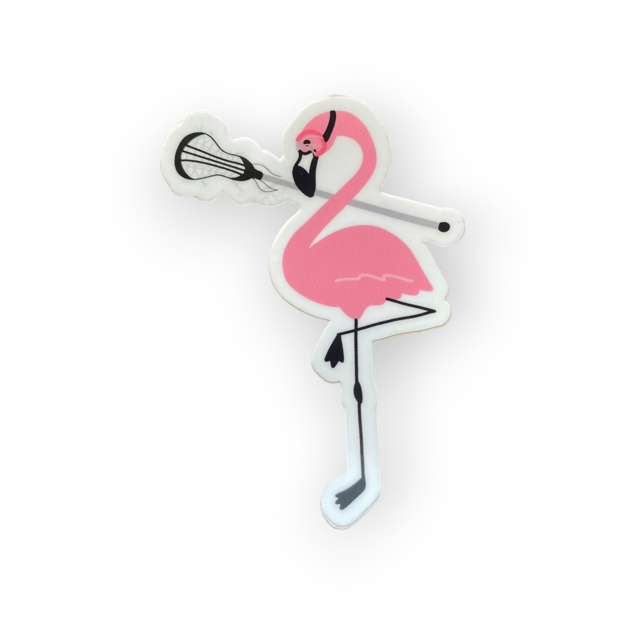 the letters mdn – Lacrosse Flamingo Vinyl Sticker