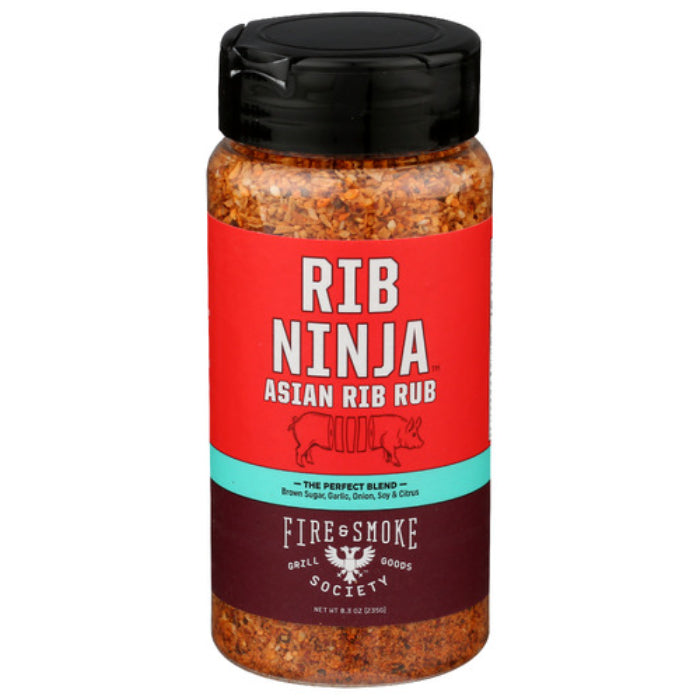 Fire And Smoke – Rub Rib Rib Ninja 10 Oz – Pack Of 6