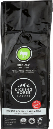 Kicking Horse – Coffee Kick Ass Dark Ground 10 Oz – Pack Of 6