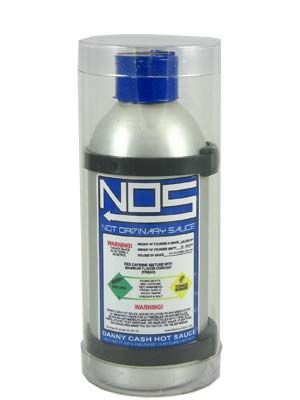 NOS Hot Sauce Blue Cap, 4oz.