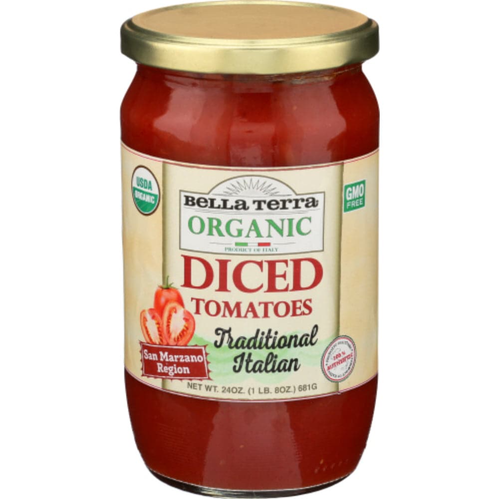 Bella Terra – Diced Italian Plum Tomatoes, 24 oz