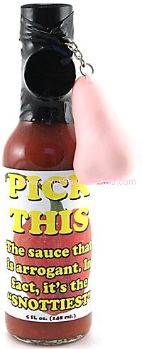 Pick This with Nose Key Chain Hot Sauce, 5oz.