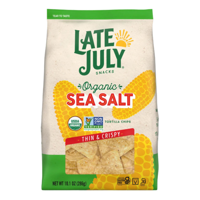 Late July – Restaurant Style Sea Salt Tortilla Chips, 10.1 Oz | Pack o