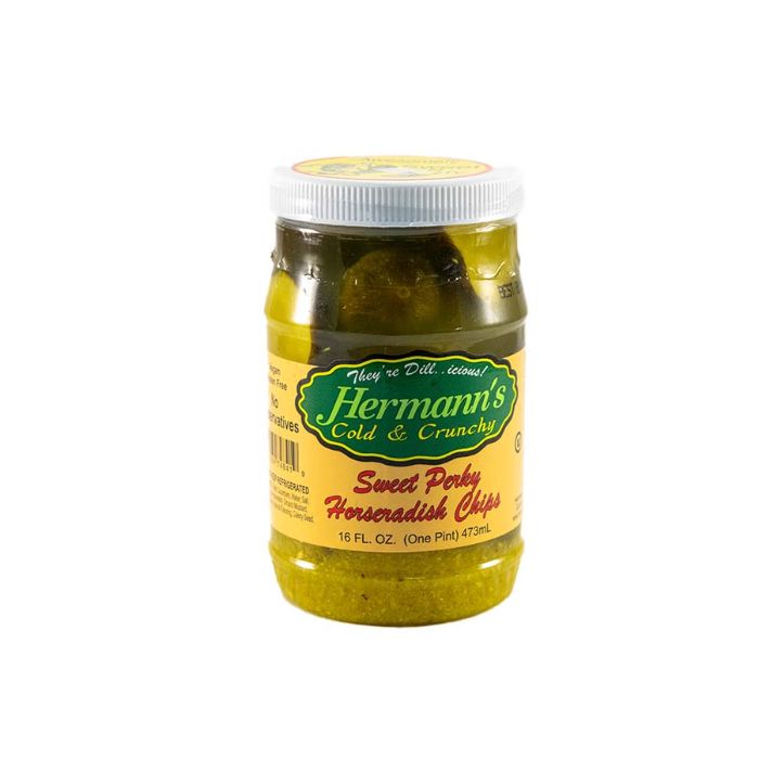 Hermanns – Pickle Chips Sweet Horseradish 16 Oz – Pack Of 12