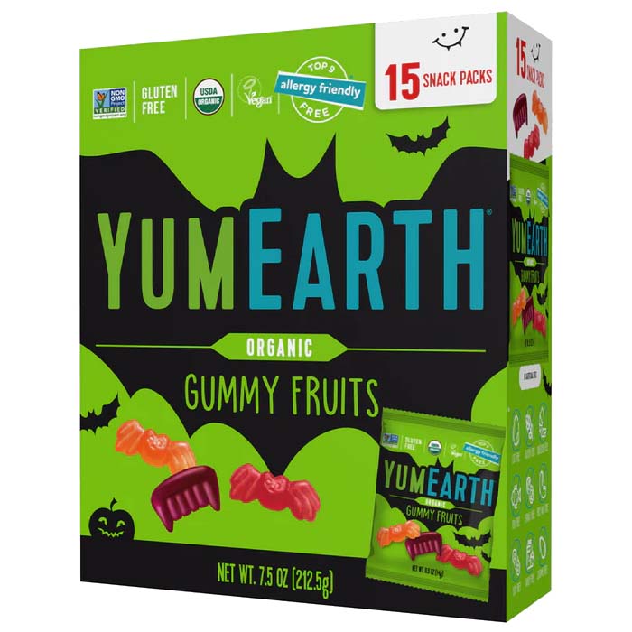YumEarth Organic Halloween Gummy Fruits – Allergy-Friendly Treats