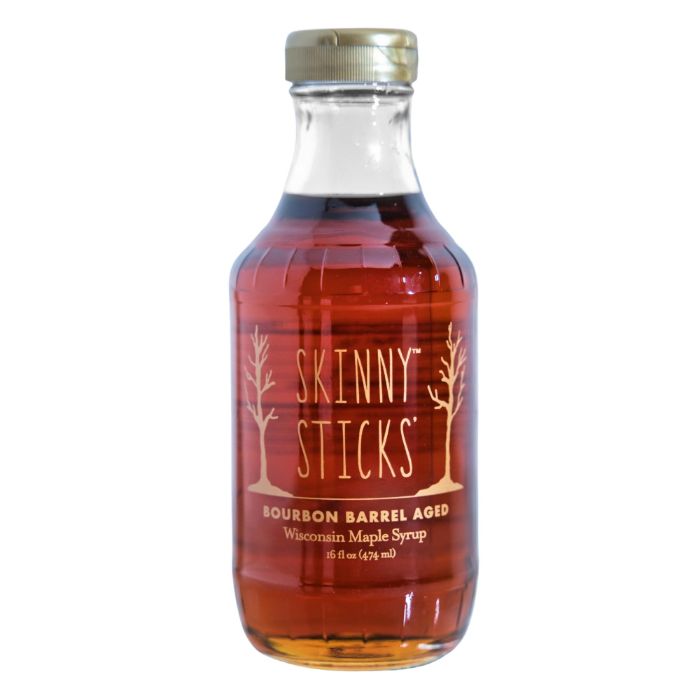 Skinny Sticks – Syrup Maple Bourbon Aged, 16 Fl Oz – Pack of 6