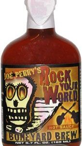 Joe Perry’s Rock Your World Hot Sauce with Pick, 5oz.