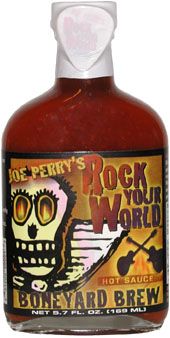 Joe Perry’s Rock Your World Hot Sauce with Pick, 5oz.