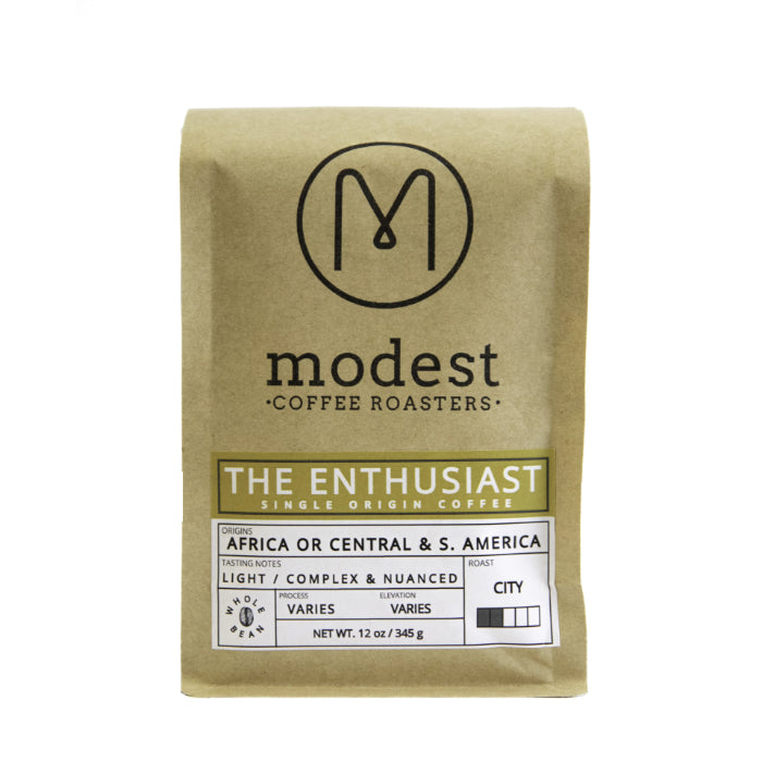 Modest Coffee Roasters – The Enthusiast Coffee, 12 oz | Pack of 6