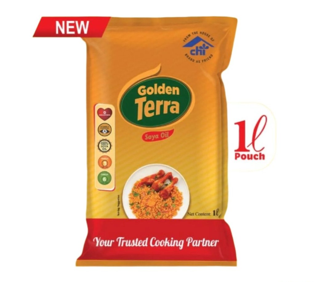 Golden Terra Soya Oil Sachet 1L – Healthy Cooking Oil Option